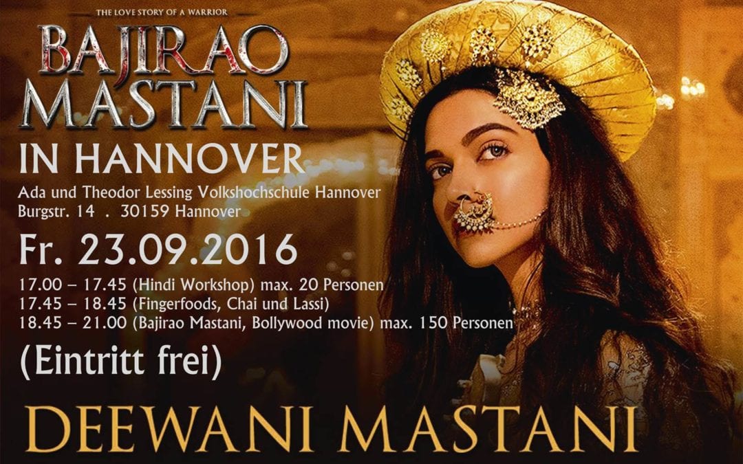Hindi Workshop and ‘’Bajirao Mastani’’ Bollywood Movie