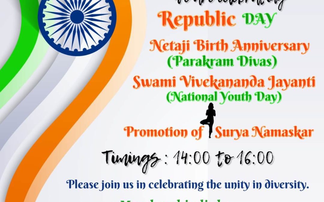 29th January Event for the celebration of Republic Day, Netaji Birth Anniversary & Swami Vivekananda Jayanti